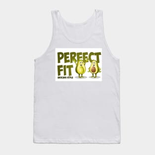 Perfect fit avocado style. Illustration of two avocado’s Tank Top